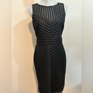 LAUREN by Ralph Lauren LBD in Size 8 Lace & Leather like Knit.